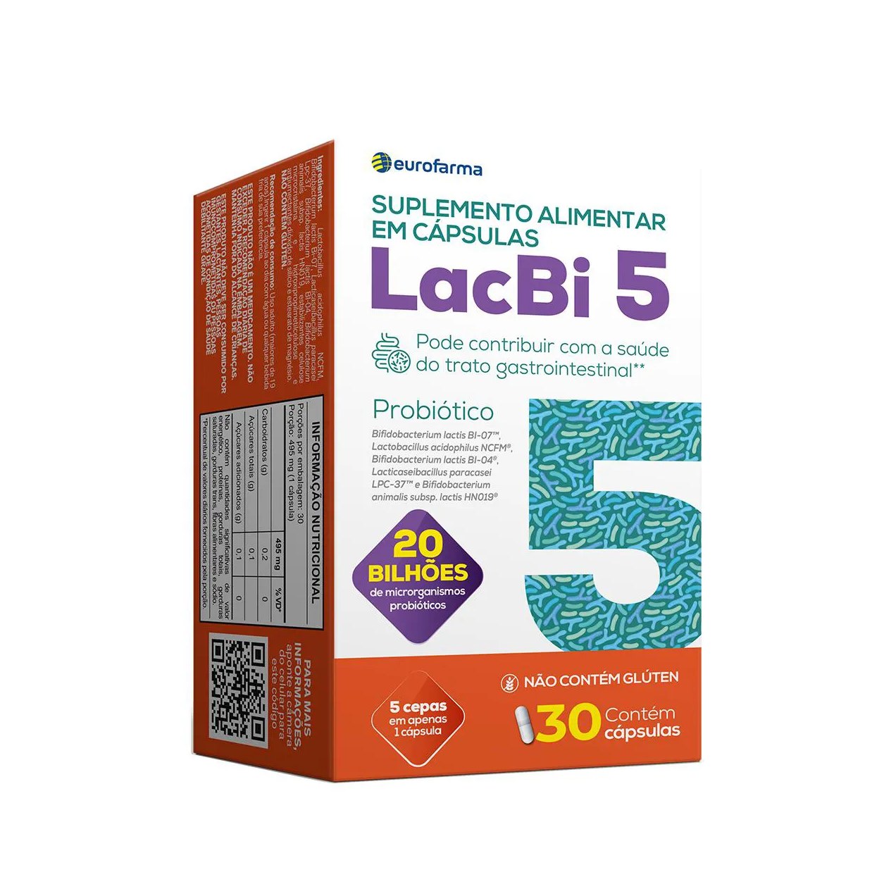 Probiótico Lacbi 5 30 cápsulas