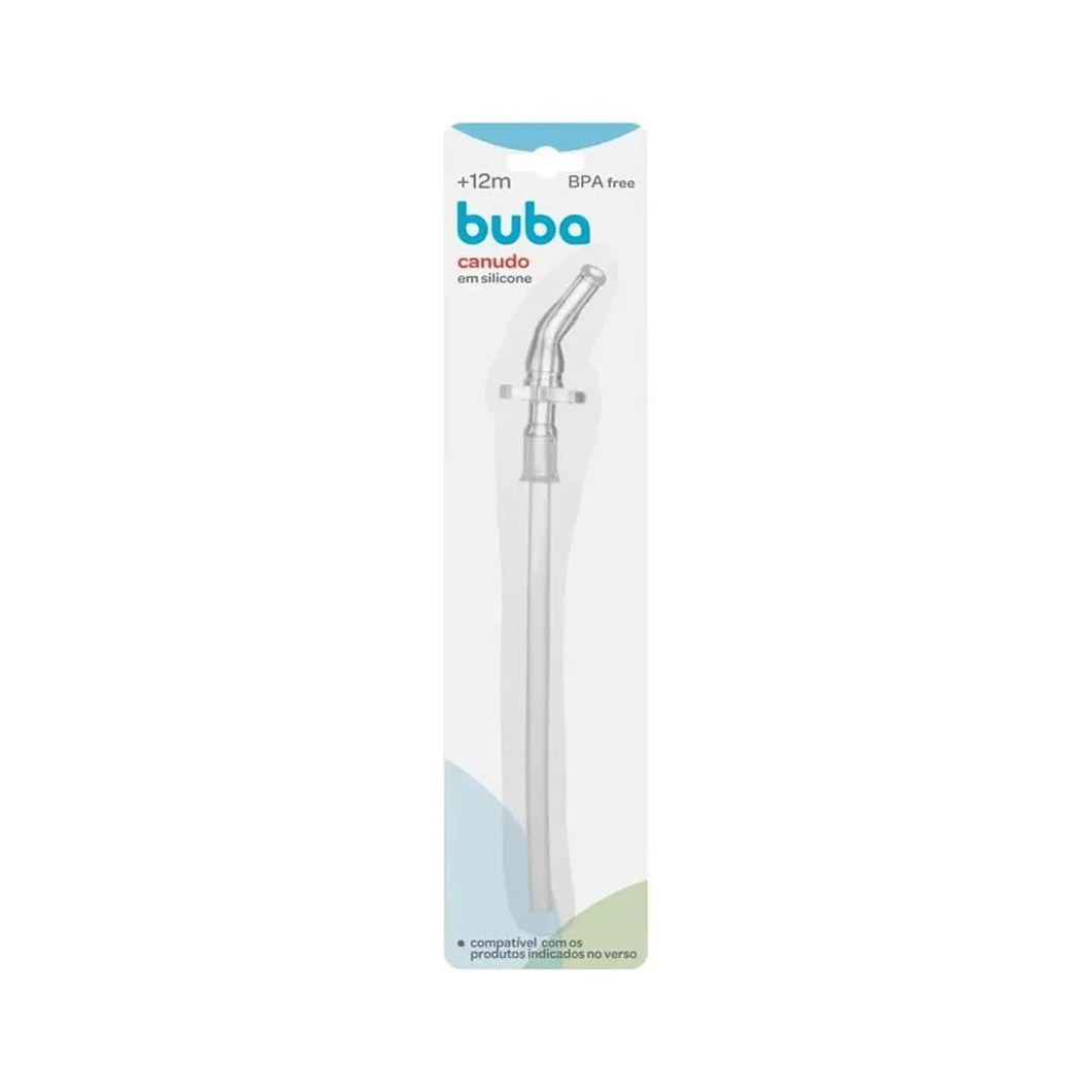 Canudo de Silicone Reposição para Copo Buba