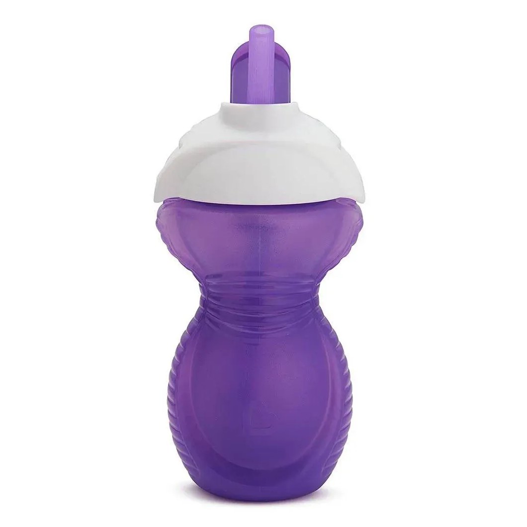 Copo Click Lock com Canudo 266Ml + 12 Meses Roxo Munchkin