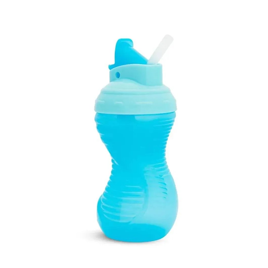 Copo Mighty Grip C/Canudo 296Ml +12M Azul Munchkin
