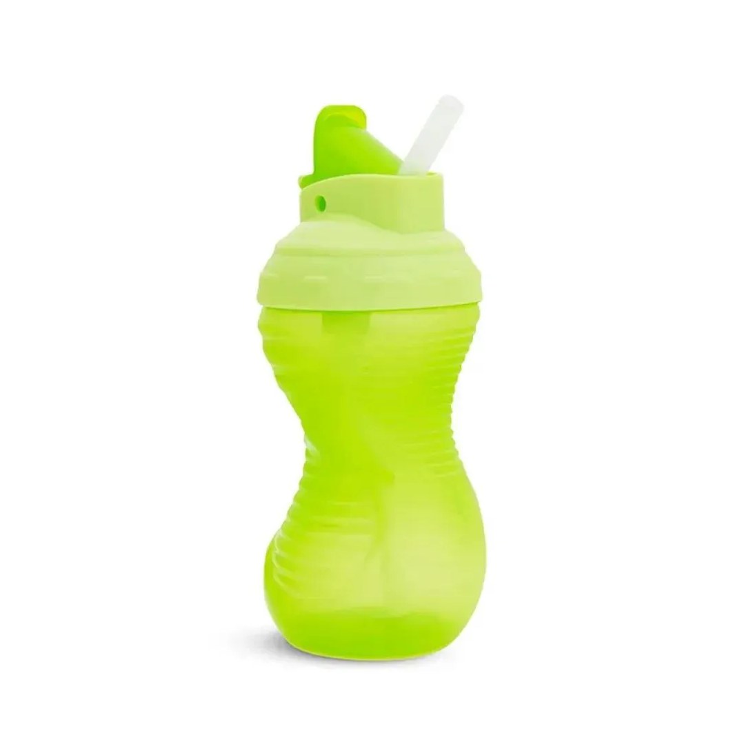 Copo Mighty Grip C/Canudo 296Ml +12M Verde Munchkin