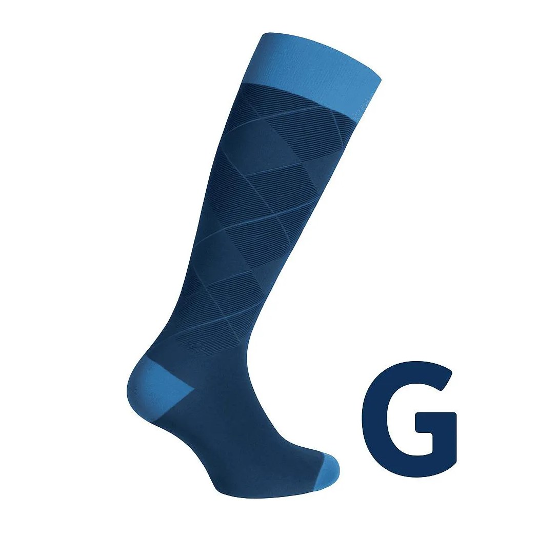 Meia de Compressão 3/4 Jobst Style 20-30Mmhg - Azul G