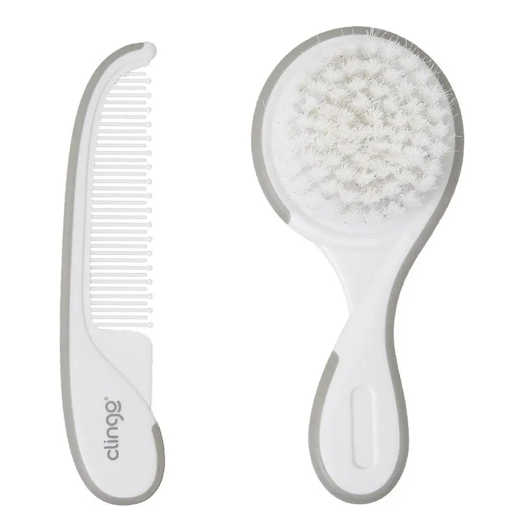 Kit Pente e Escova para Bebês Clingo