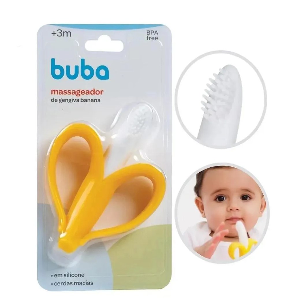 Massageador de Gengivas Bananinha +3M Buba