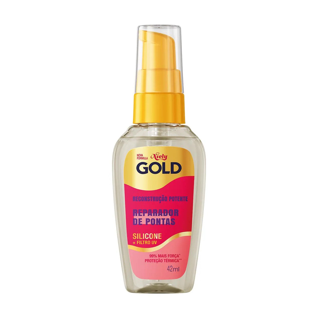 Reparador de Pontas Niely Gold Reconstrução Potente Silicone 42ml