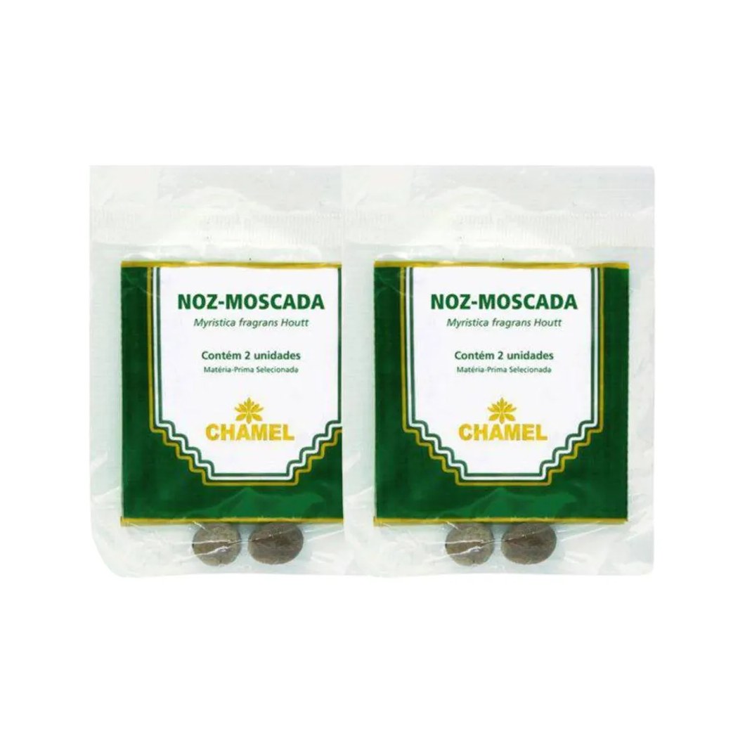 Kit 2X Pacote Noz Moscada Bola 2 Un - Chamel