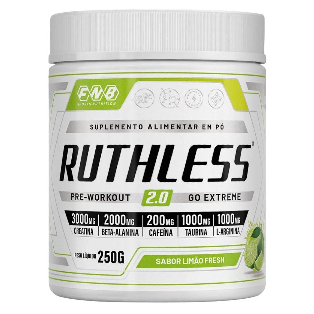 Ruthless 2.0 Pré Treino 250g - Fnb Sports Limão
