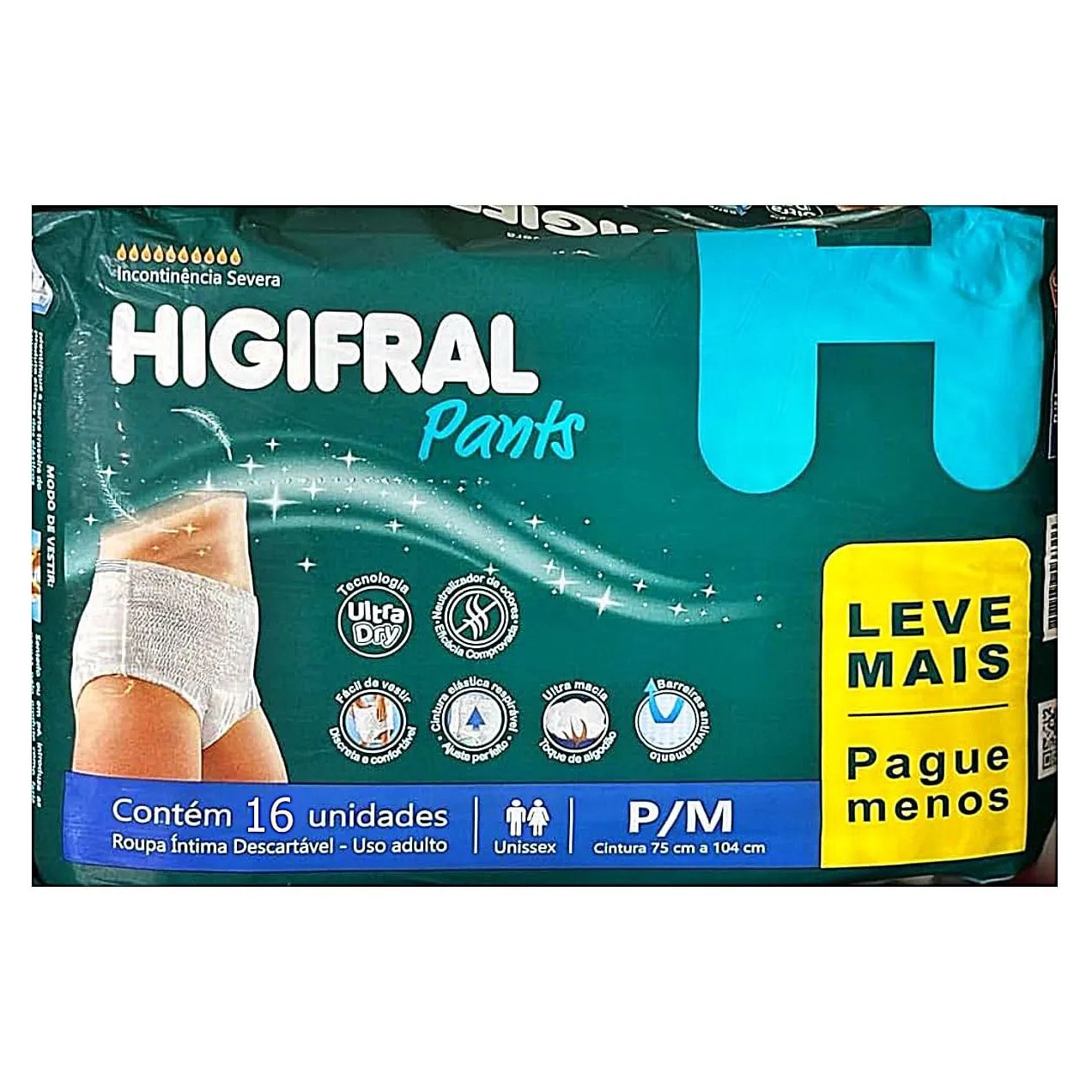 Roupa Íntima Descartável Pants Full Care P/m 16 unidades