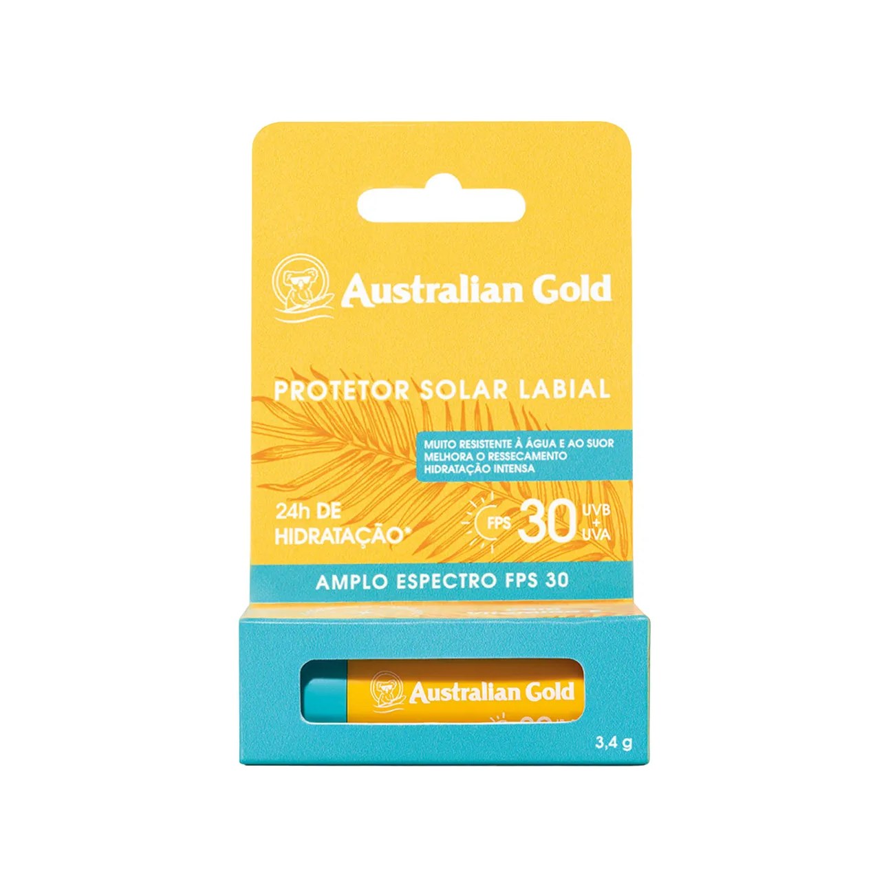 Protetor Solar Labial Australian Gold FPS 30 3,4g
