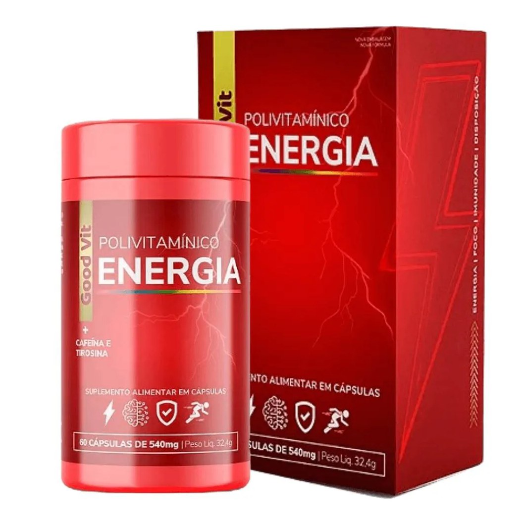 Polivitamínico Energia 540Mg 60Cáps - Good Vit