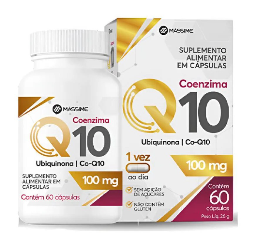 Coenzima Q10 Ubiquinona Co - Q10 100mg 60 cápsulas Massime