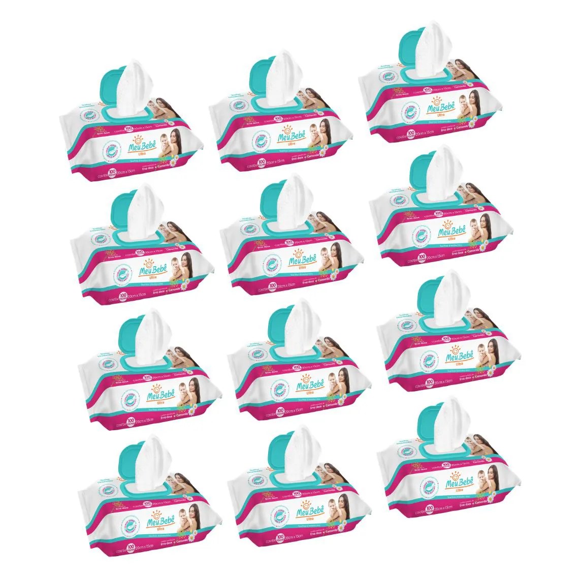 Kit C12 Meu Bebê Ultra Toalha Umedecida C100 – Hygieline