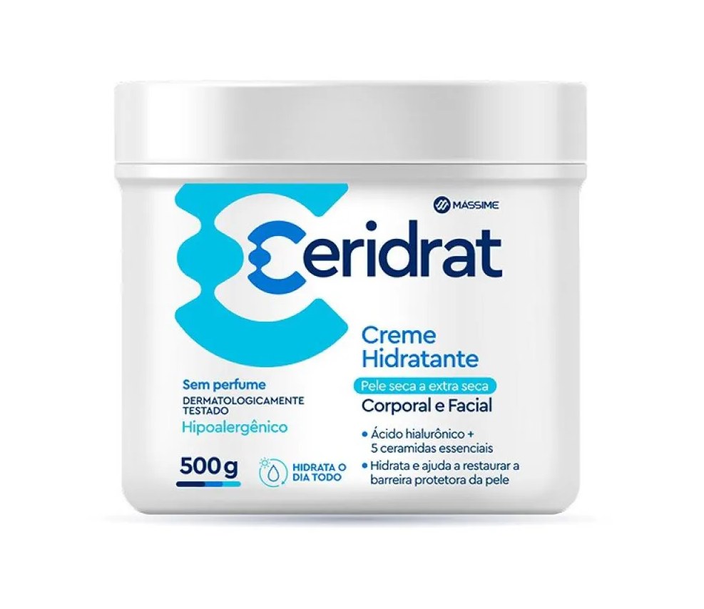 Ceridrat Creme Corporal e Facial 500g