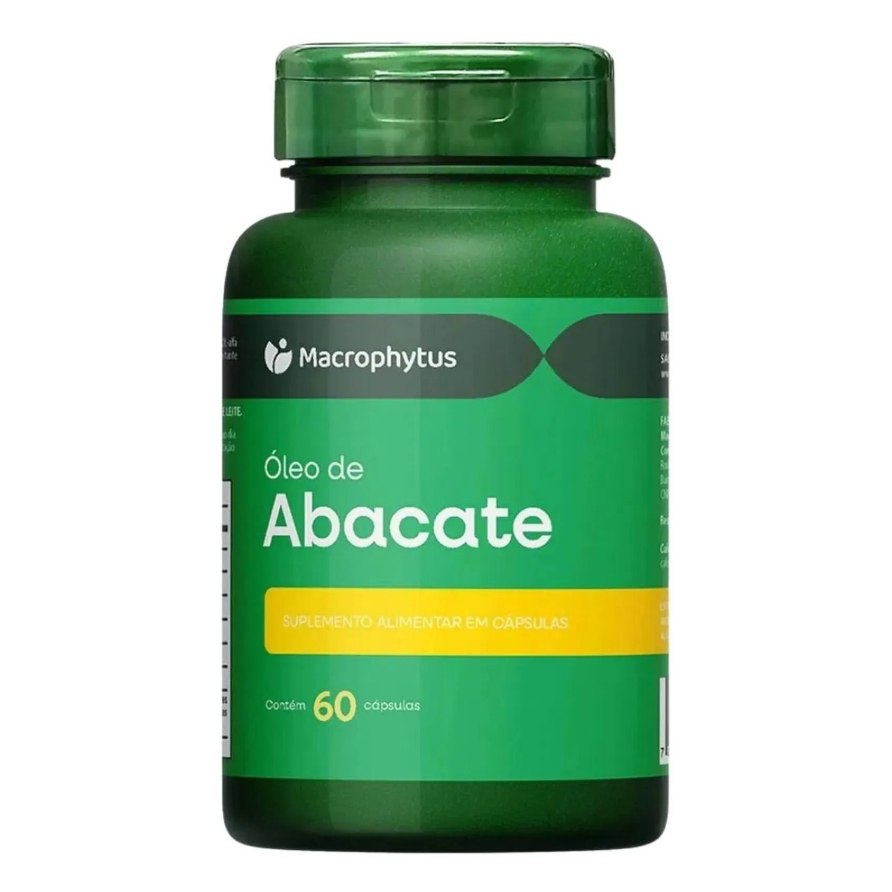 Óleo de Abacate 1400mg 60 cápsulas - Macrophytus