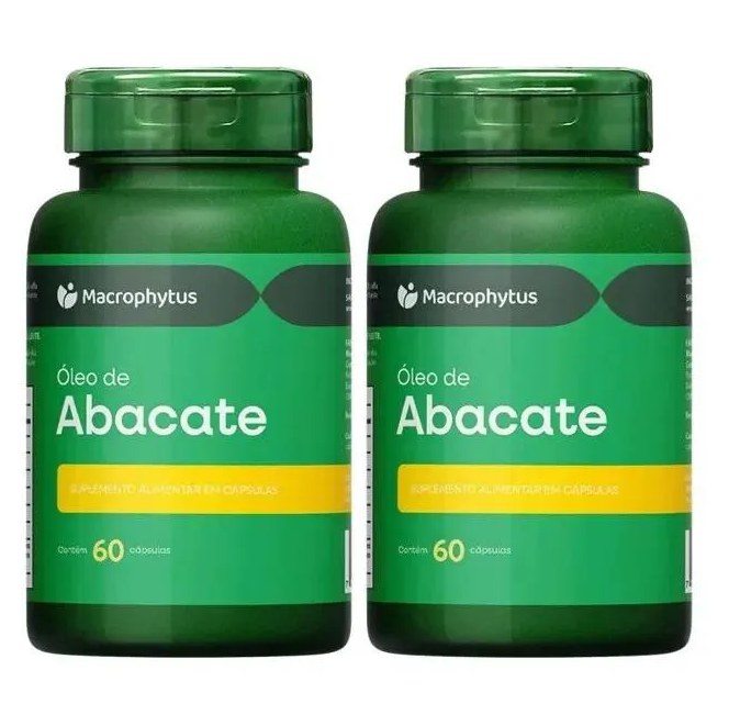 Kit 2x Óleo de Abacate 1400mg 60 cápsulas - Macrophytus