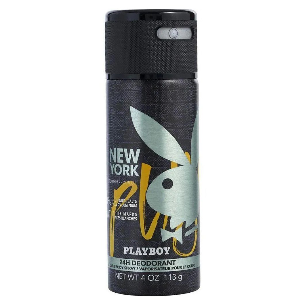 Água de Cheiro Masculina Playboy New York Spray Corporal 120Ml