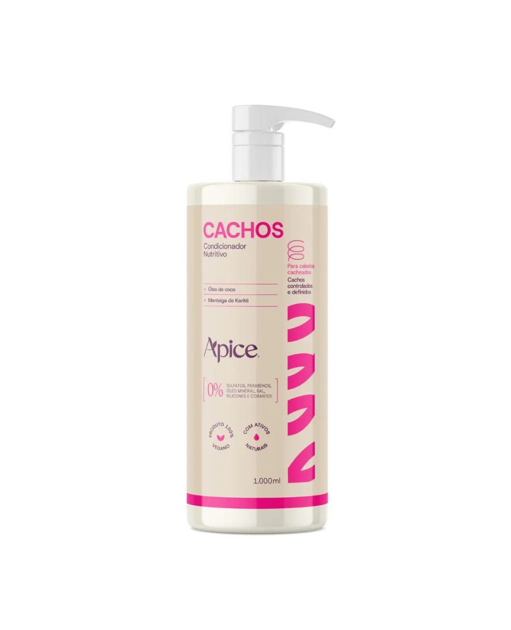 Condicionador Cachos Nutritivo Apice Nova Fragrância 1000Ml