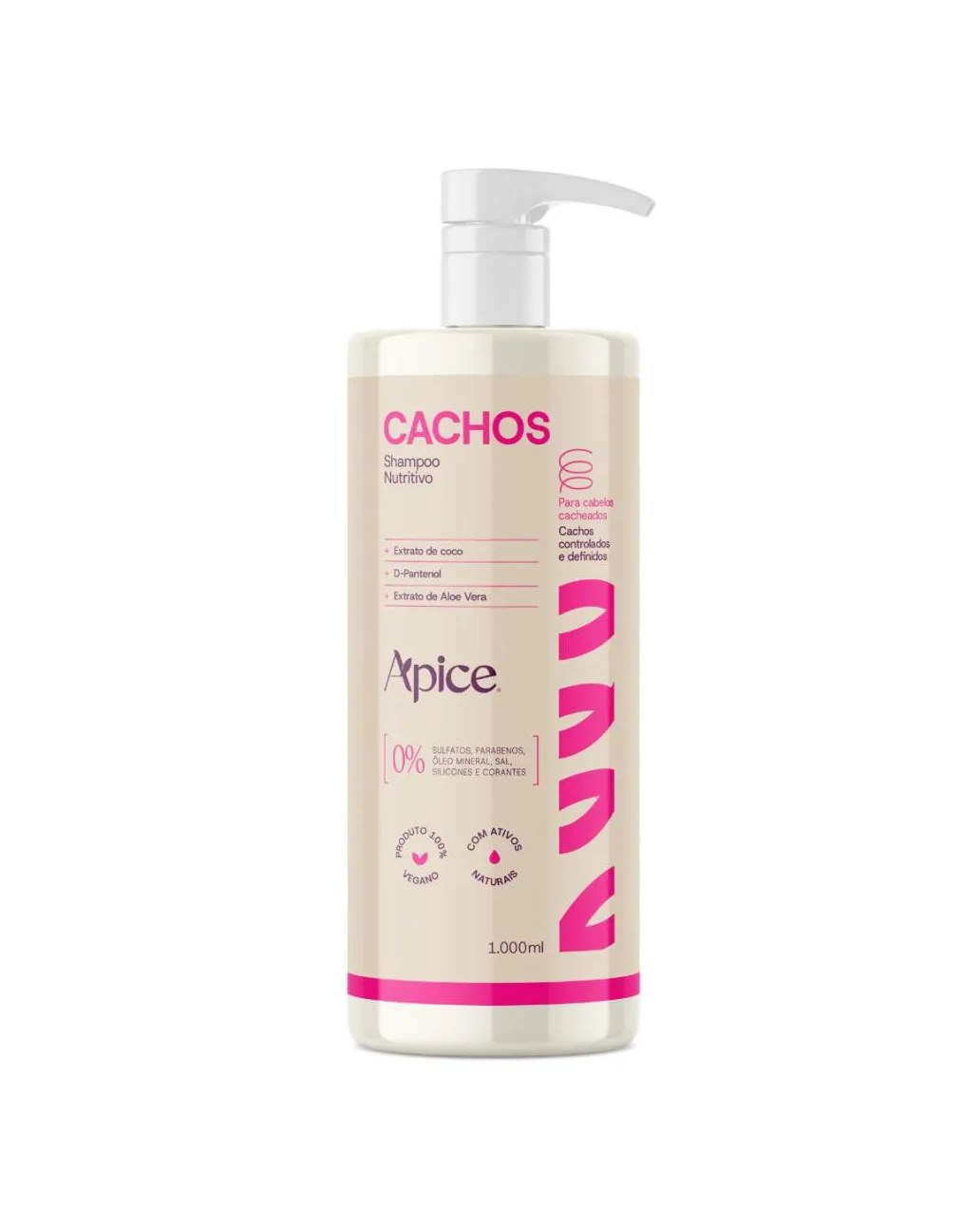 Shampoo Cachos Nutritivo Apice Nova Fragrância 1000Ml