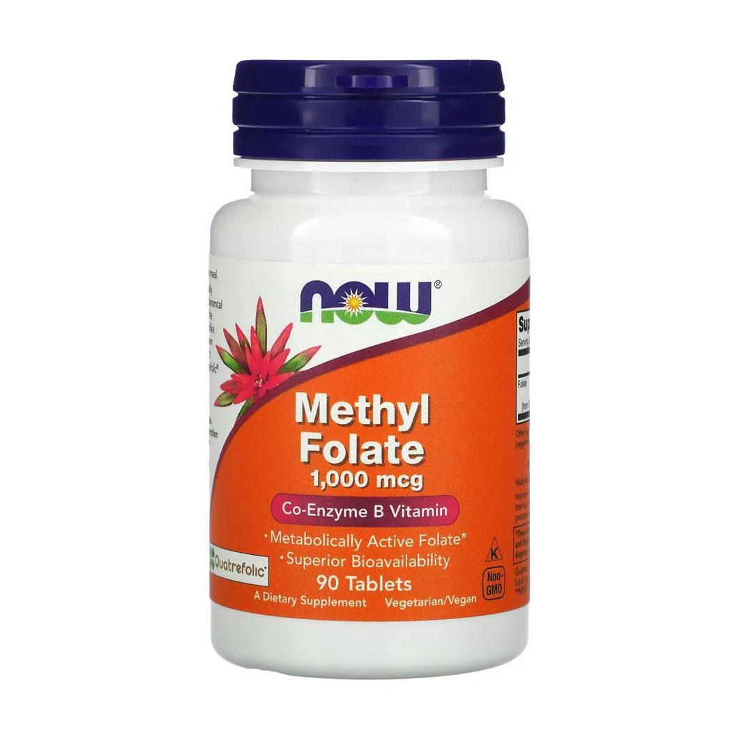 Metilfolato Methyl 1000Mcg Now Foods 90 Tabs