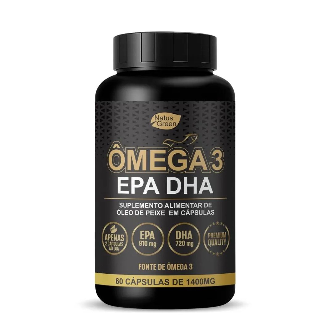 Ômega 3 Super Concentrado 60 Cápsulas 1400Mg Natus Green