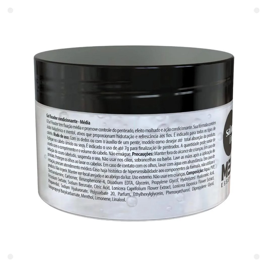 Gel Fixador Salon Line Men Essence Fixação Média Aspecto Molhado 300g