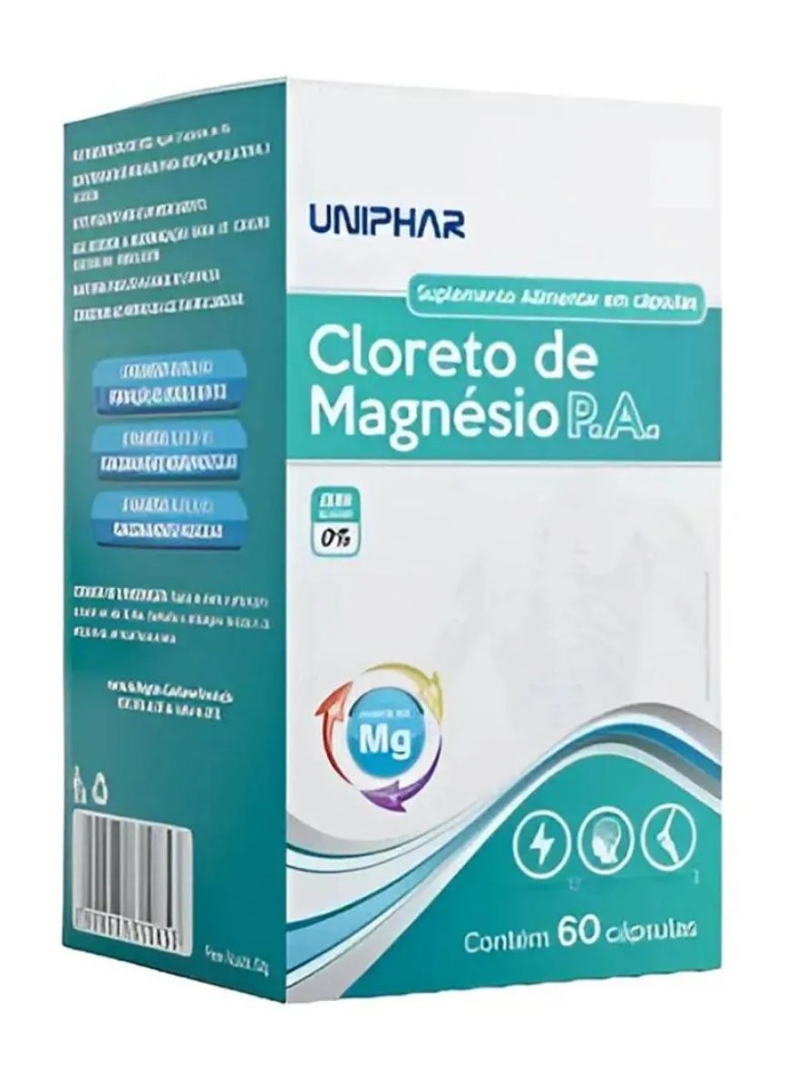 Cloreto de Magnesio P.a. 60 Capsulas Uniphar