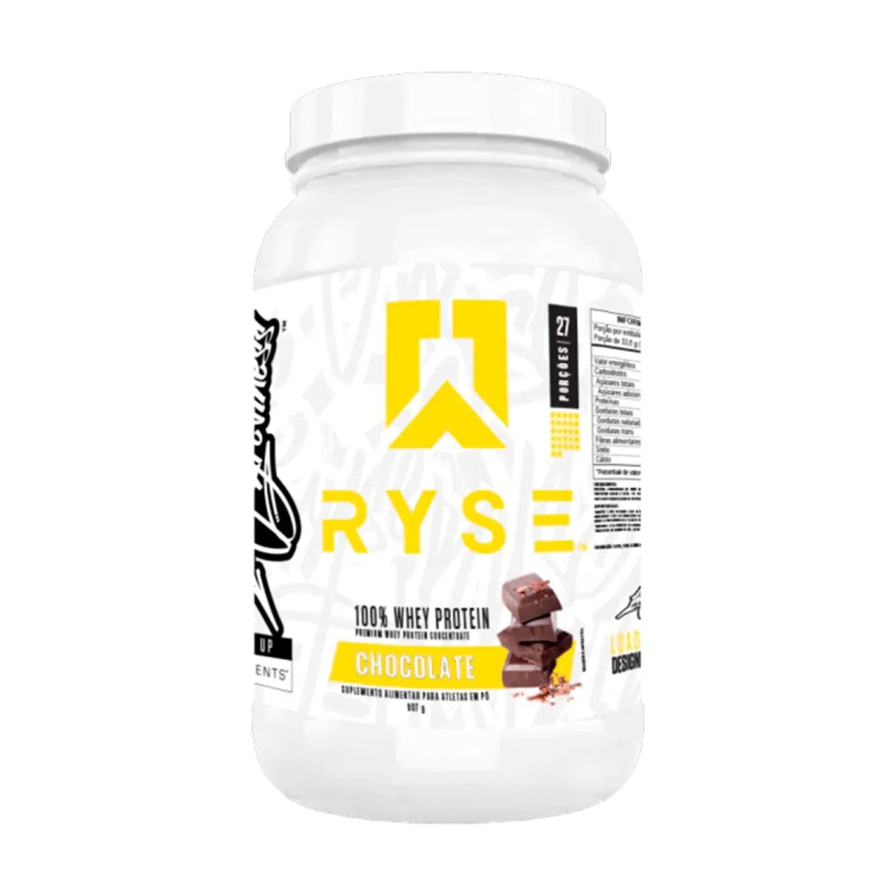 Whey Protein Loaded Protein 907g Pote Chocolate Ryse Supps