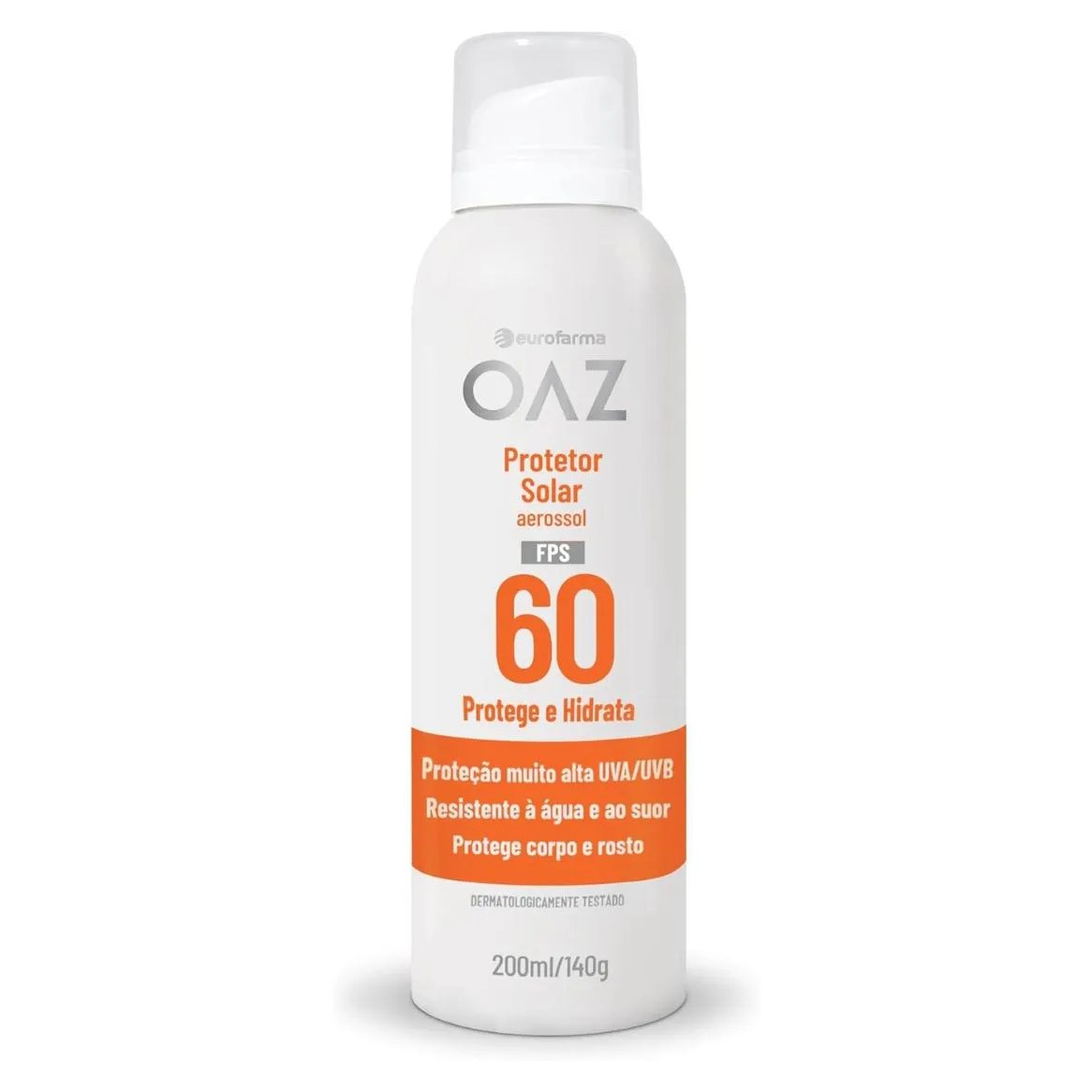 Oaz Protetor Solar Aerossol Fps60 200Ml – Alta Proteção Uva/Uvb
