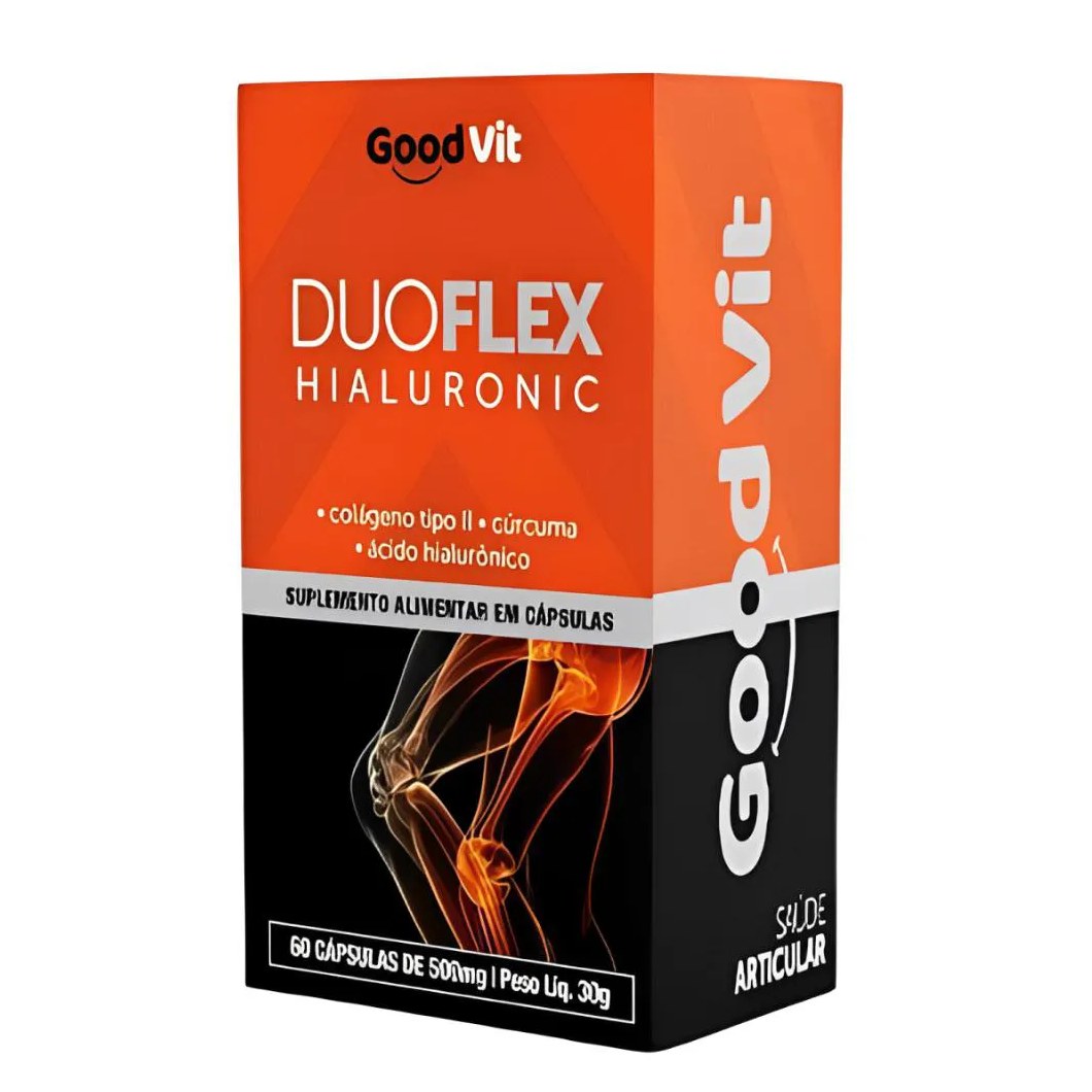 Duoflex Hialurônic Saúde das Articulações C/60 cápsulas - Good Vit