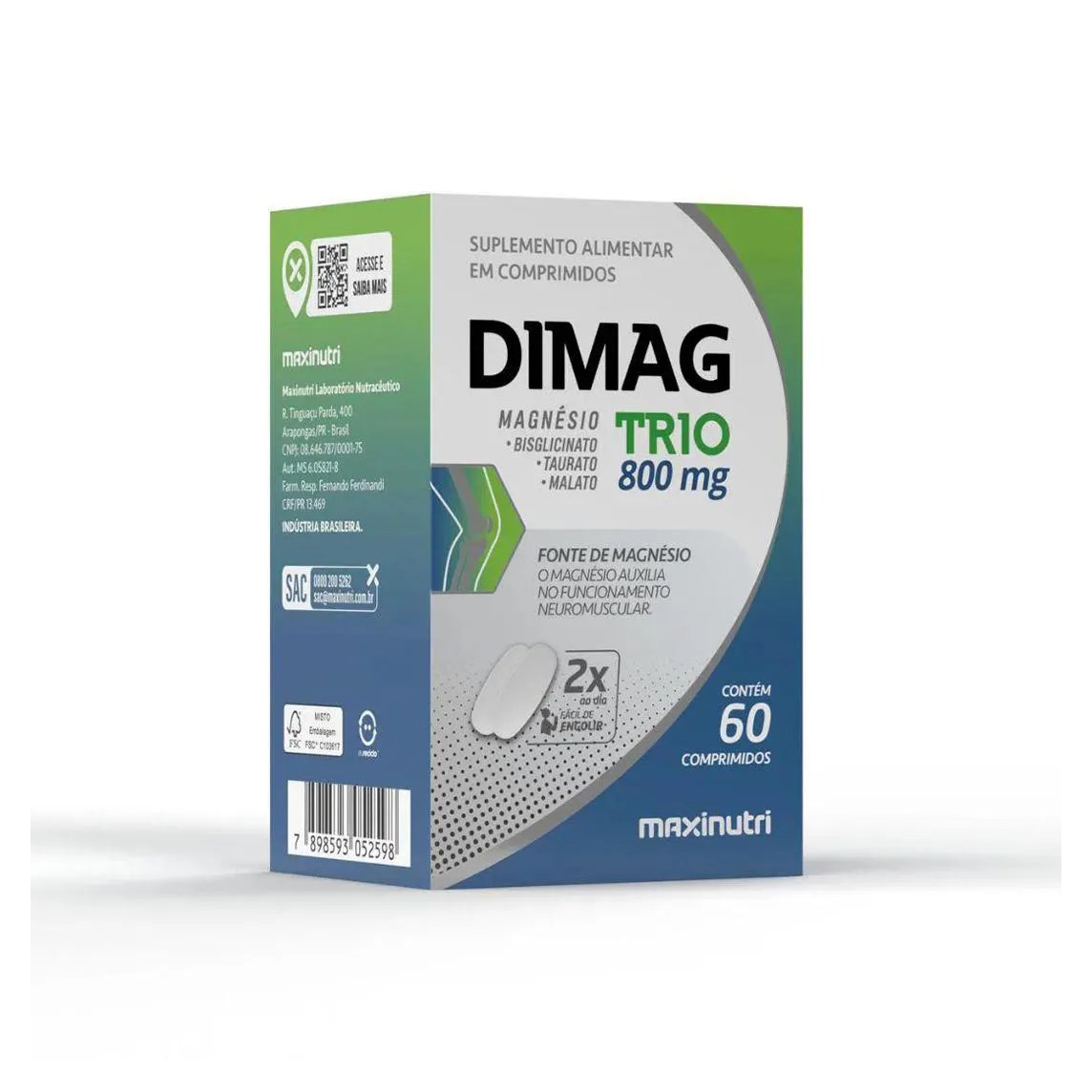 Suplemento Dimag Trio - 60 Caps - Maxinutri
