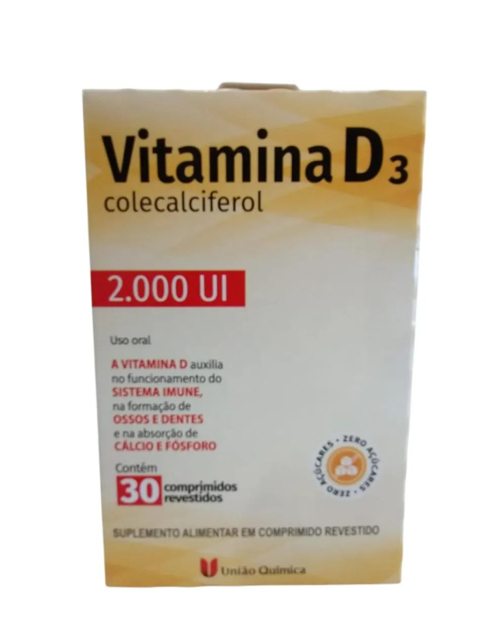 Vitamina D3 2.000Ui C30 Comprimidos Revestidos - Uniao Quimica