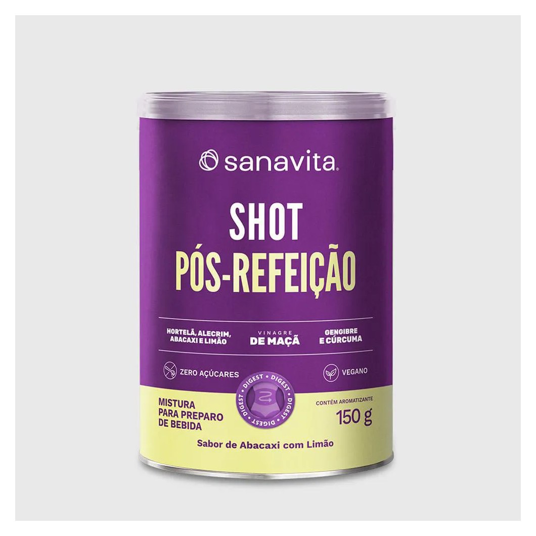 Shot Pós-Refeição Abacaxi com Limão. 150G | 30 Doses