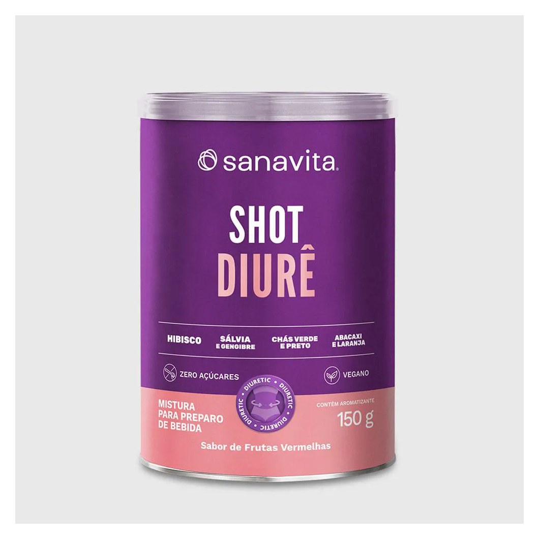 Shot Diurê Frutas Vermelhas. 150G | 60 Doses