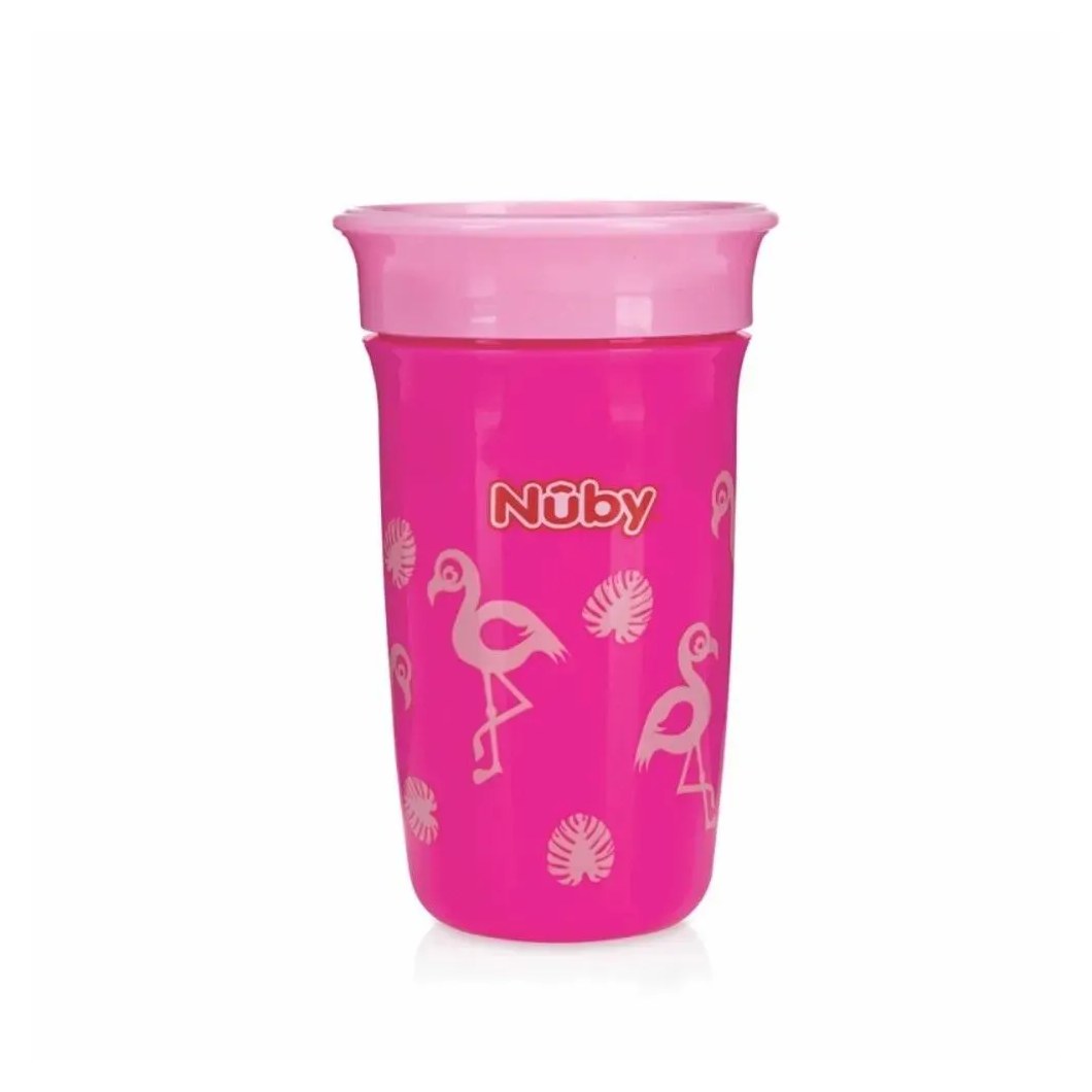 Copo 360º Decorado 300Ml +12M Rosa Nuby