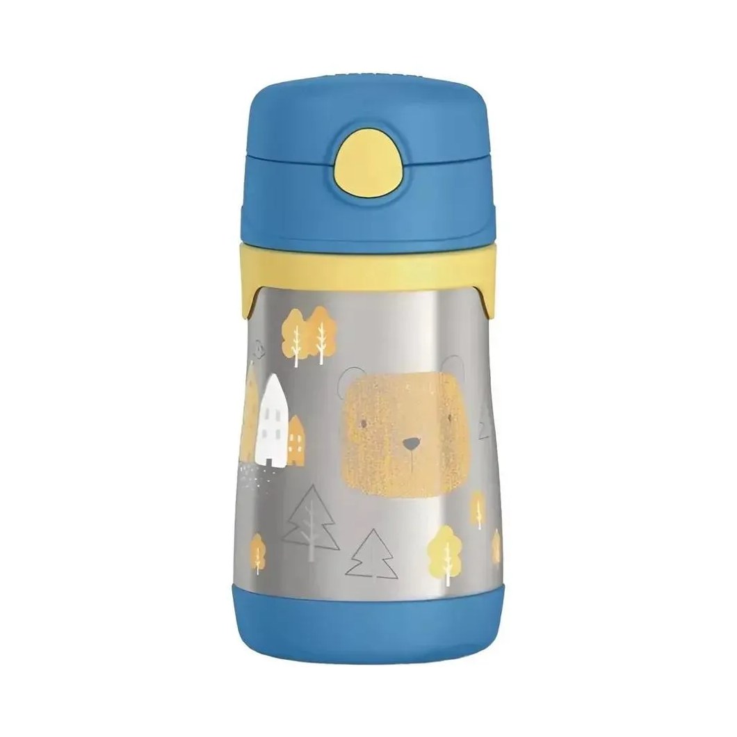 Garrafinha Térmica Baby 290Ml Azul Urso Thermos