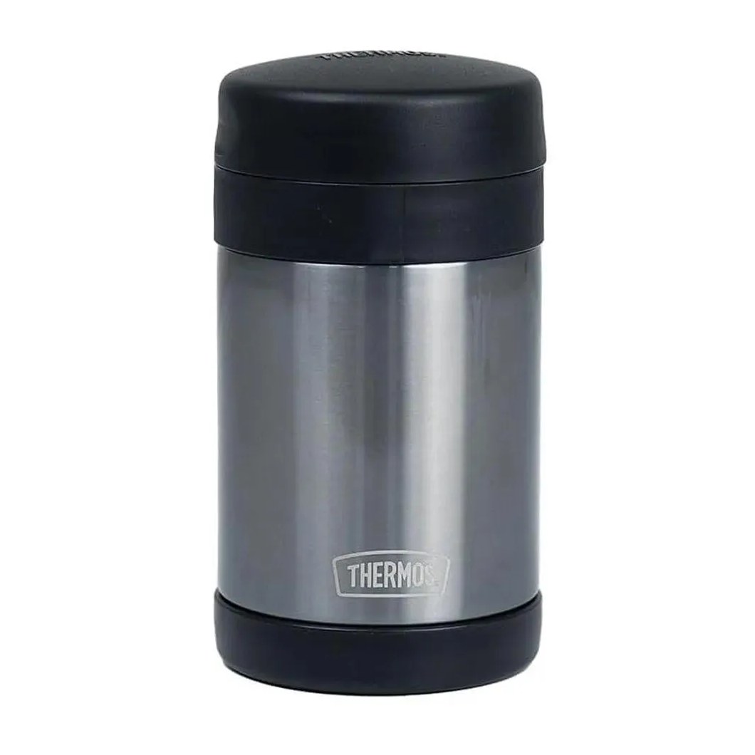 Pote Térmico 470Ml Colher Dobrável Preto Thermos