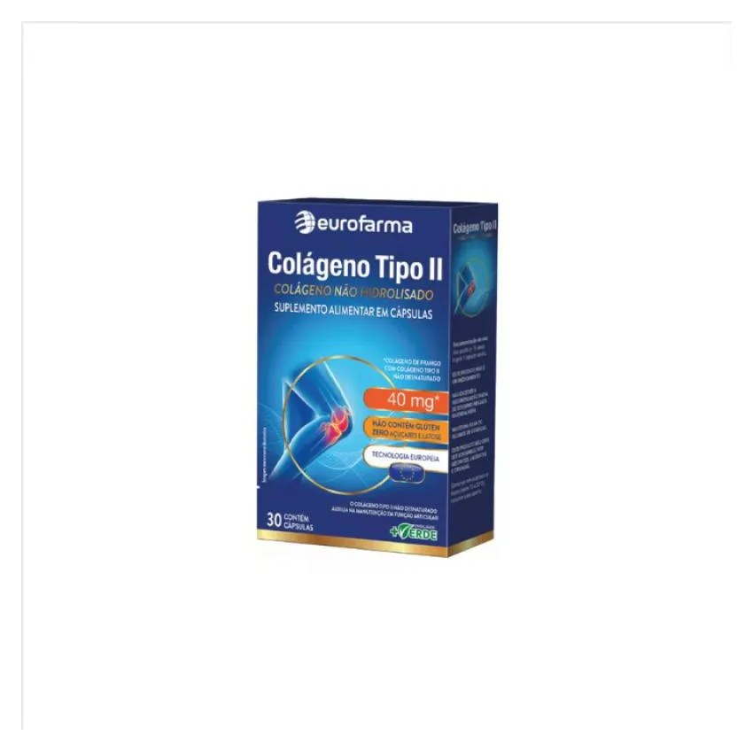 Colágeno Tipo 2 30Caps Colágeno Tipo 2 sem Sabor - Eurofarma