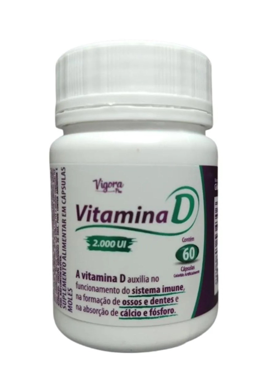 Suplemento Vitamina D 2000Ui 60 Cáps - Vigora Plus