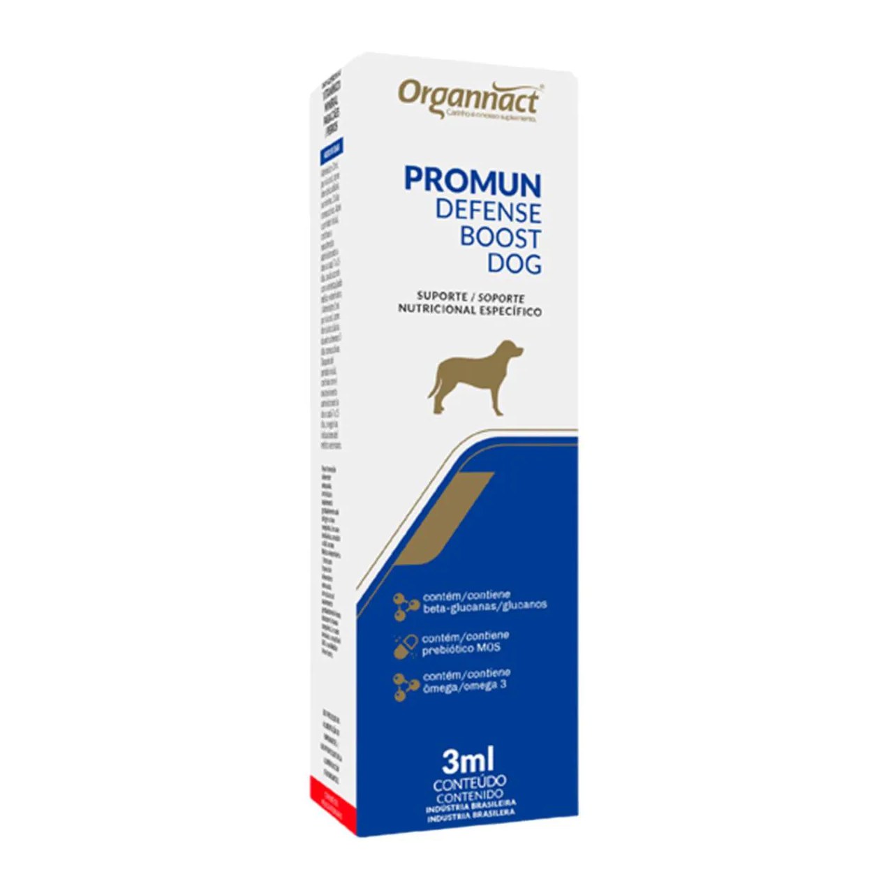 Suplemento Promun Defense Boost Dog Organnact para Cães 3Ml