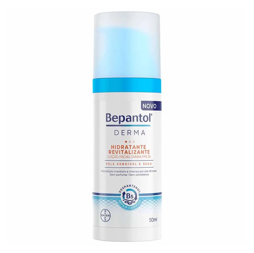 Bepantol Derma Hidratante Revitalizante - Loção Facial Diária Fps25 50ml