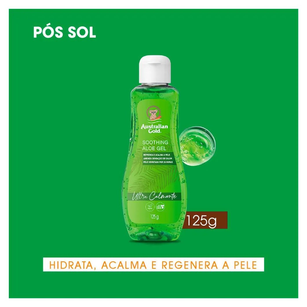 Gel Hidratante Pós Sol Australian Gold Shoothing Aloe 125g