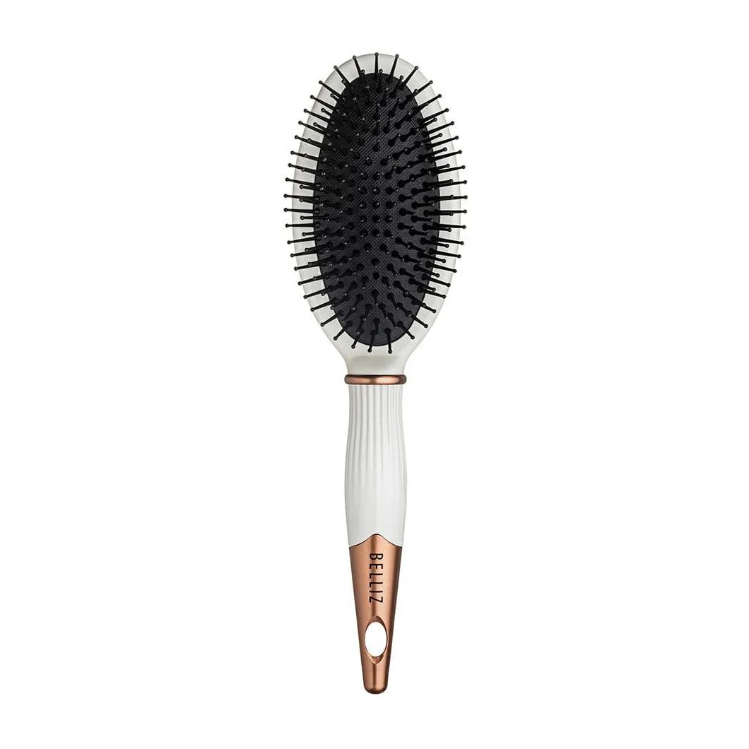 Escova de Cabelos Belliz - Golden White Oval 1 UN