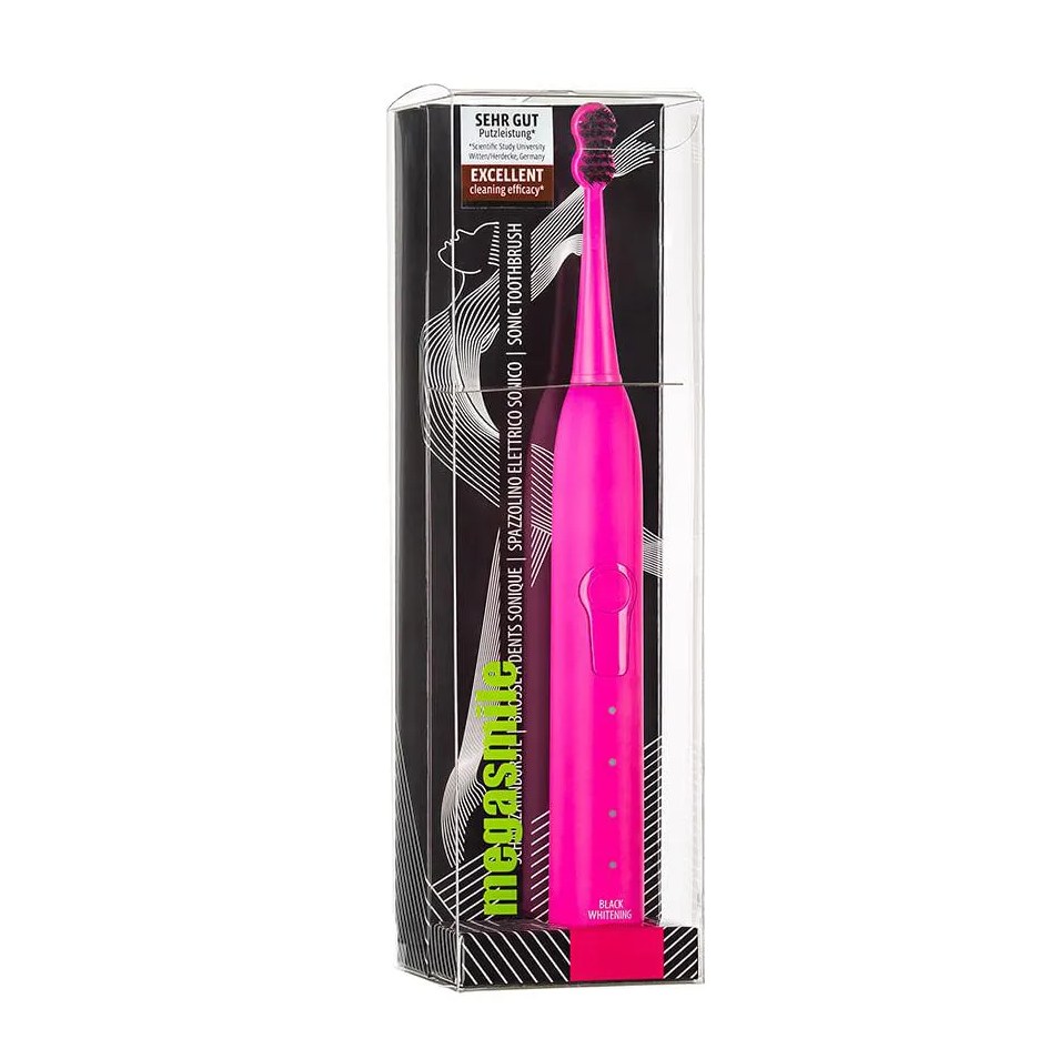 Escova de Dentes Megasmile - Sonic Black Whitening Ii Pink 1 UN
