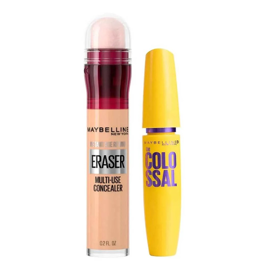 Maybelline Colossal Eraser Kit - Máscara para Cílios + Corretivo Light