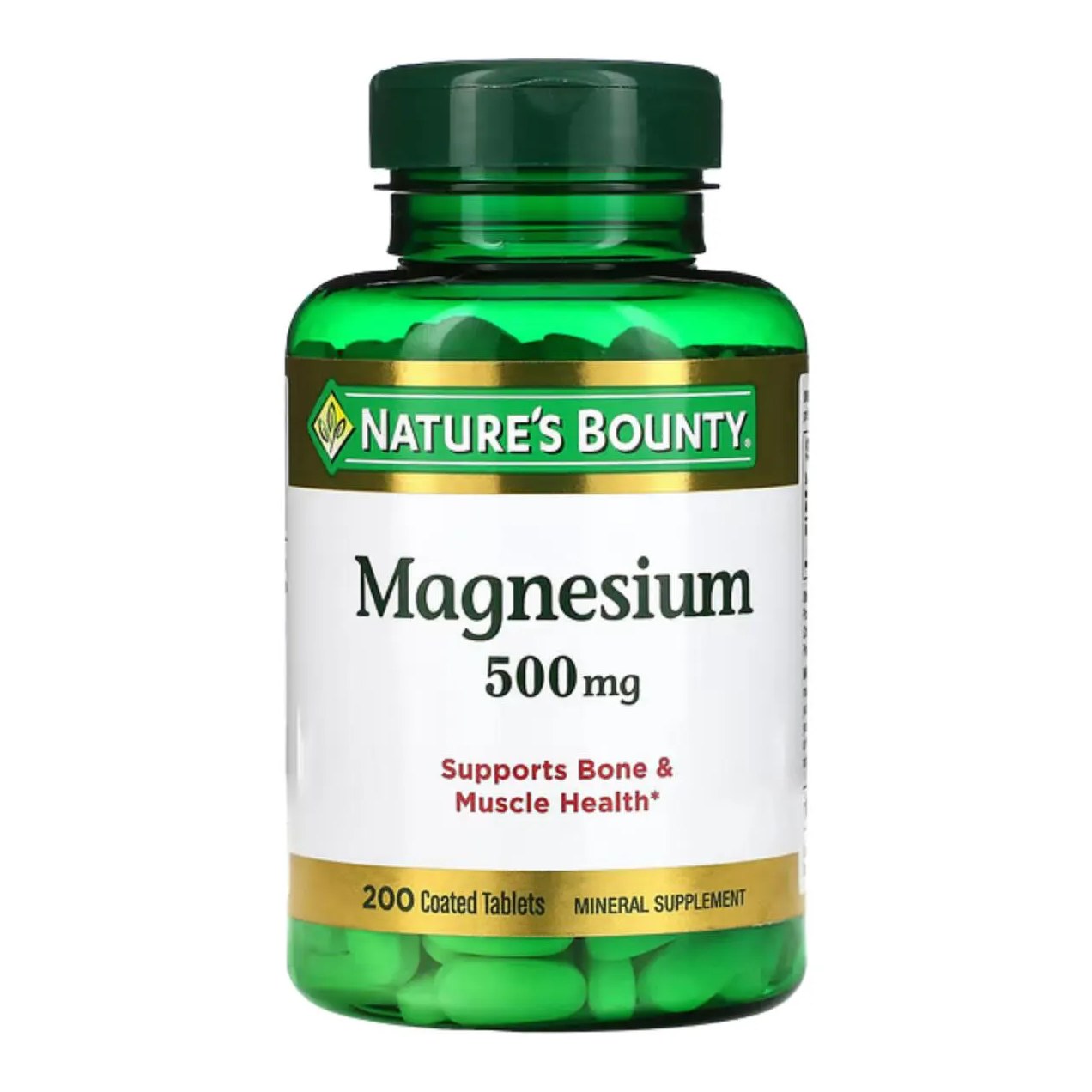 Magnésio 500 Mg, 200 Comprimidos - Nature's Bounty