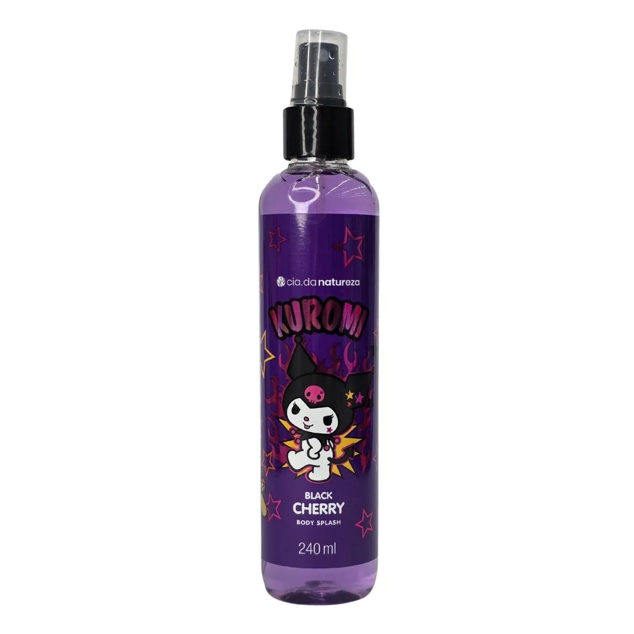 Body Splash Black Cherry Kuromi Vegano Cia. da Natureza 240Ml
