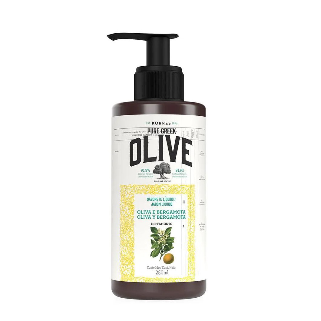 Sabonete Líquido Korres – Óleo de Oliva e Bergamota 250Ml