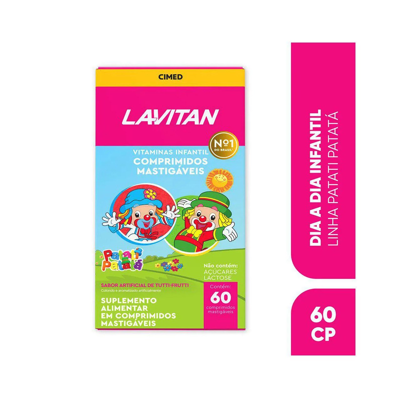 Polivitamínico Lavitan Kids Tutti-Frutti Infantil 60 comprimidos