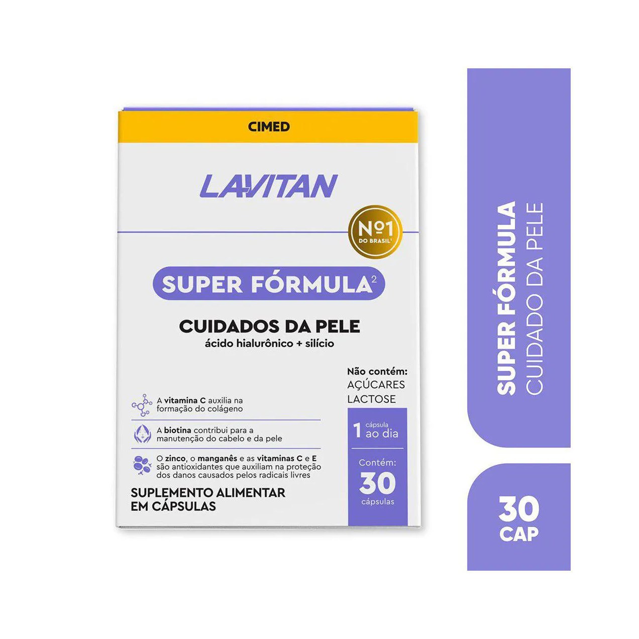 Polivitamínico Lavitan Super Fórmula Cuidados da Pele 30 cápsulas