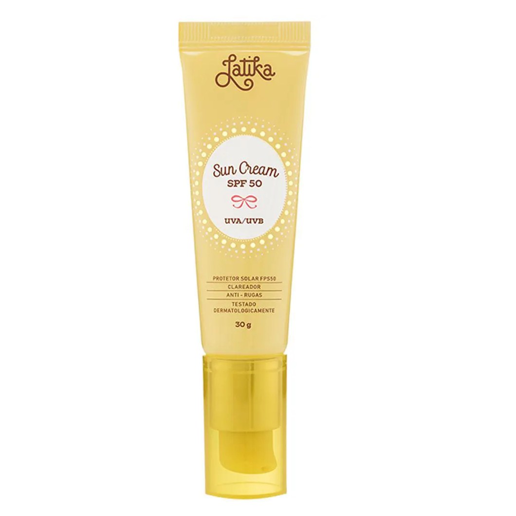 Protetor Solar Facial Latika Sun Cream Spf 50 30G